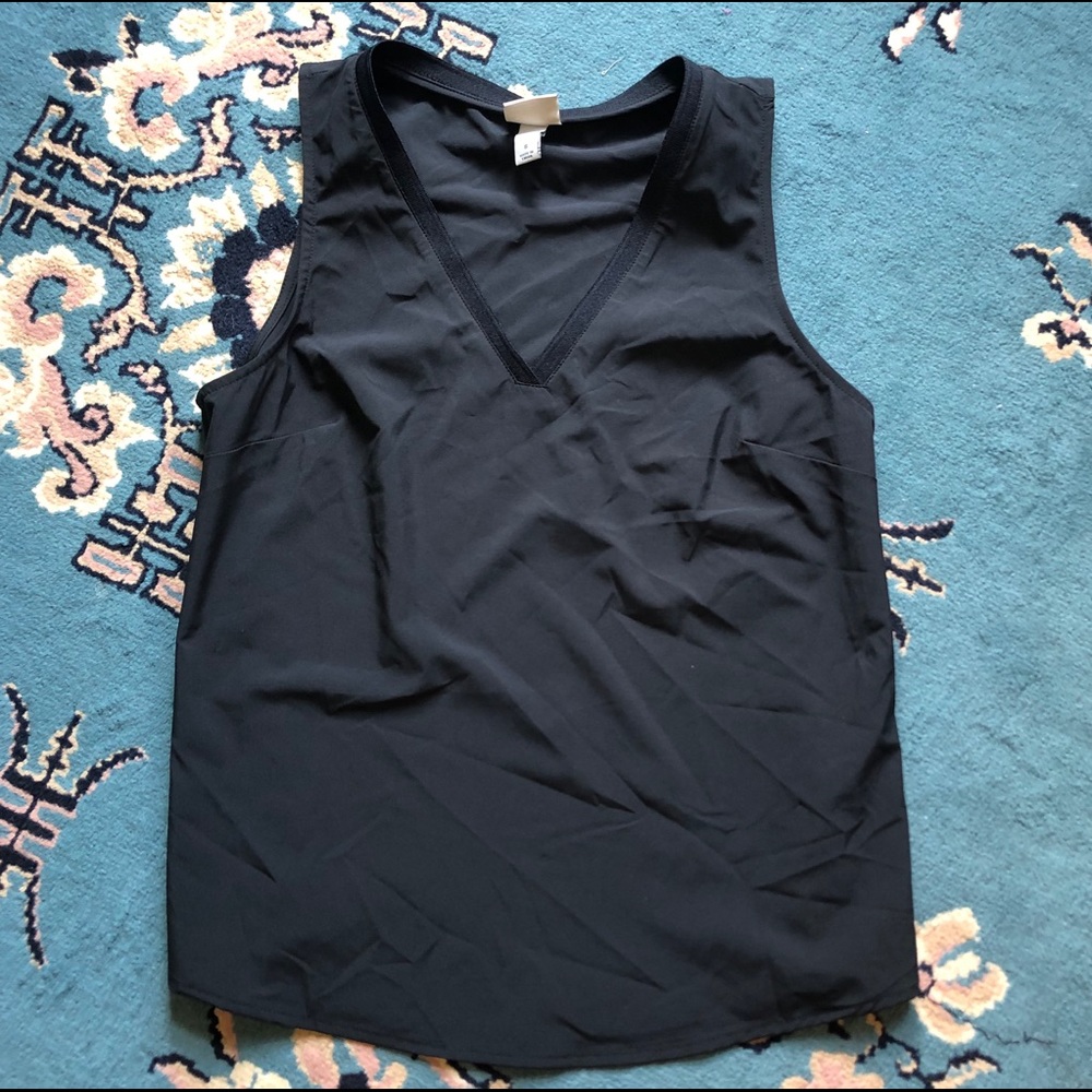 A new day black tank top